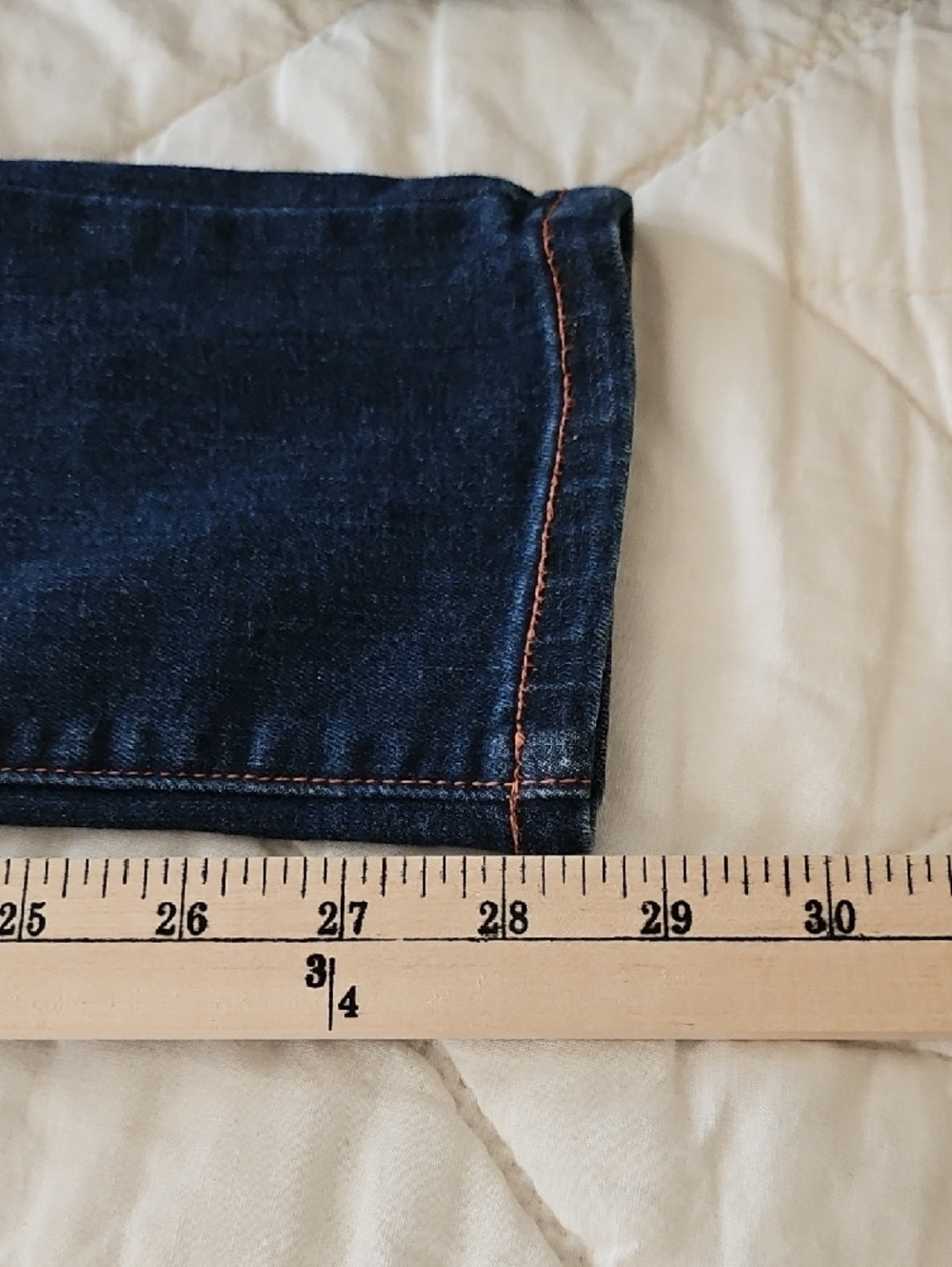 Banana Republic Dark Wash Mid-Rise Skinny - Size 28 - Picture 5 of 9